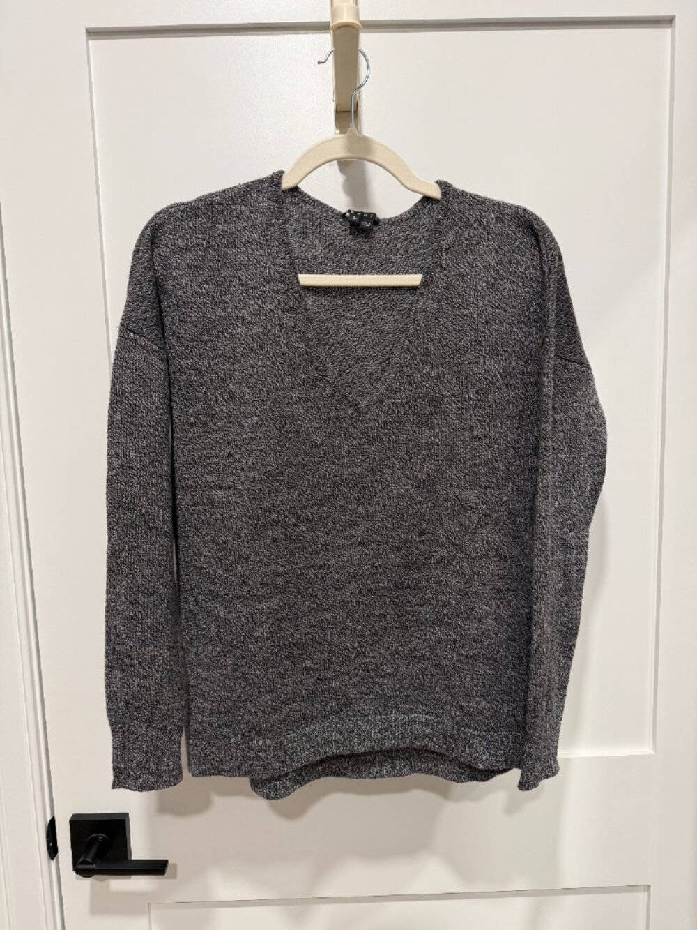 Theory V-neck Gray Sweater